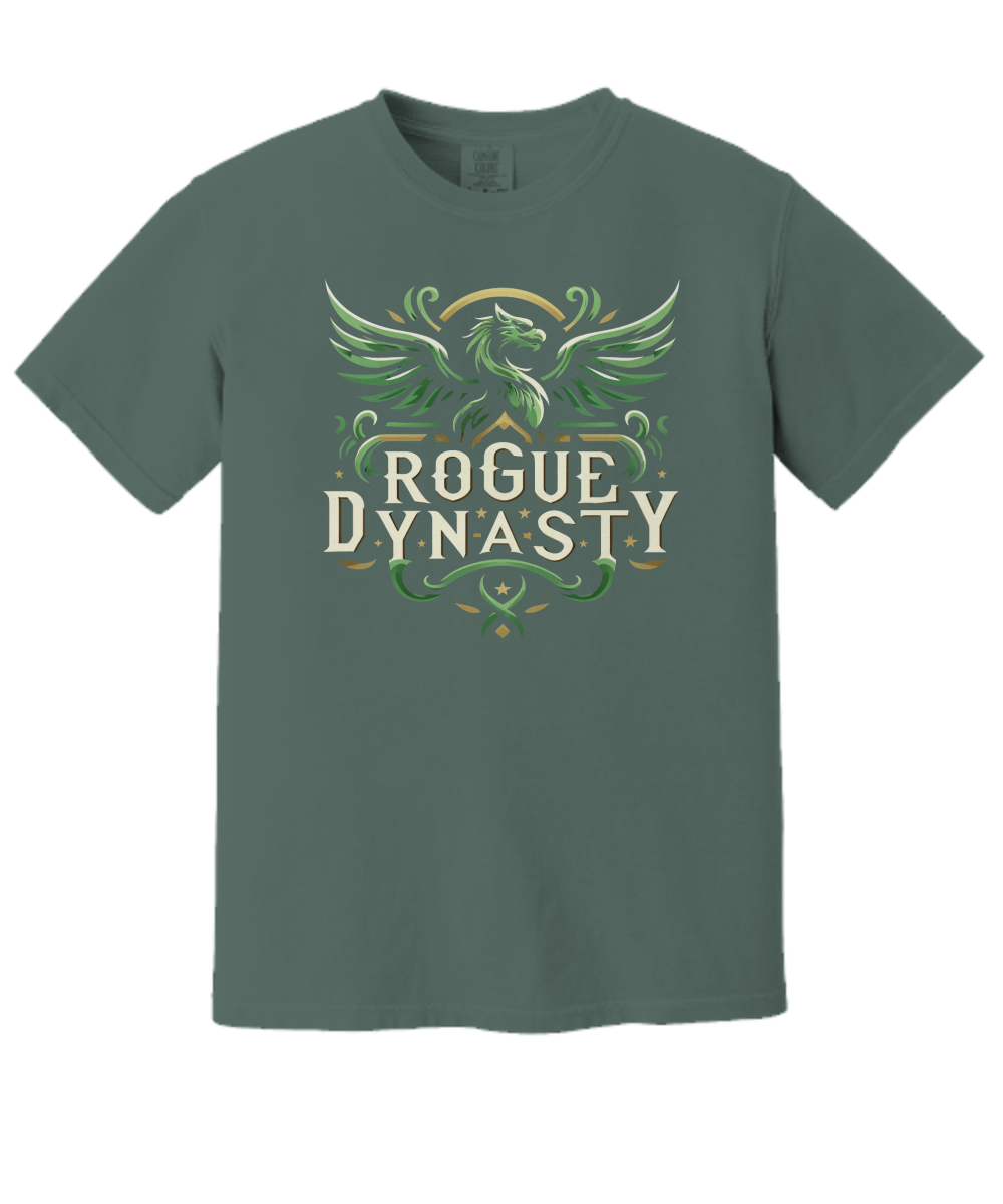 Rogue Dynasty Green Dragon Logo Short Sleave T-Shirt