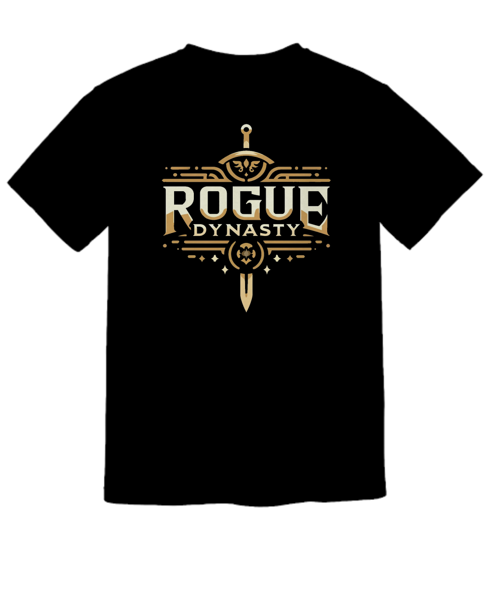 Rogue Dynasty Golden Sword Logo Short Sleave T-Shirt