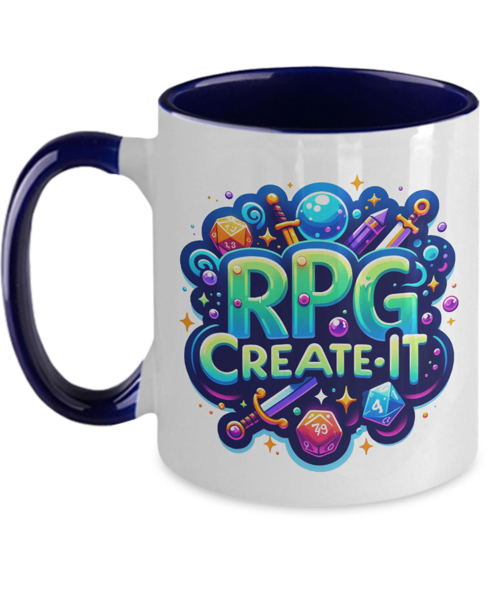 RPG Create-It Blue Logo Coffee Mug
